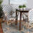 Botir Rattan Arm Chair in Blue/White/Brown