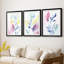 Fuchsia Bloom I - reproduction sur mesure encadrée de qualité supérieure - 3 pièces-588447662