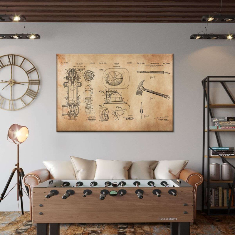 Reproduction d'art sur toile brevetée, H 34 po x l 51 po x P 1,25 po