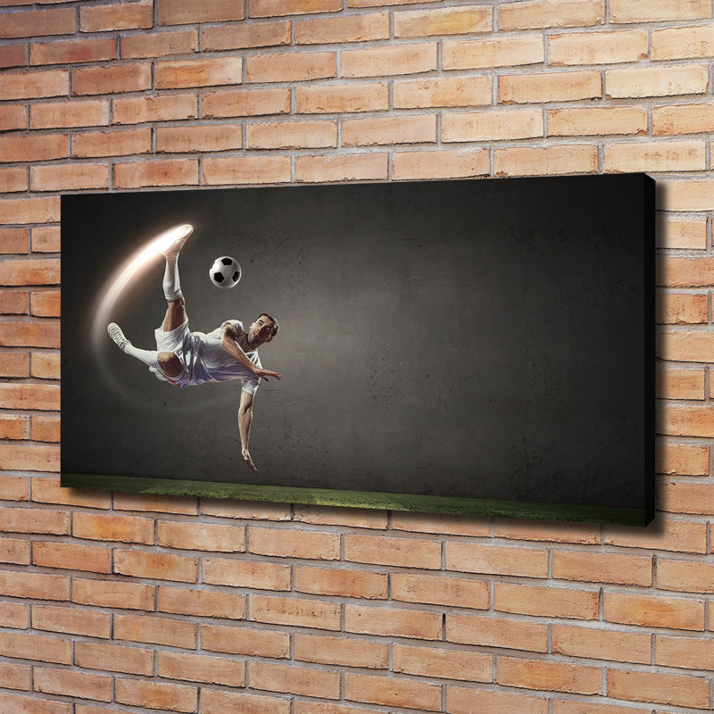 Footballer - Wrapped Canvas Print