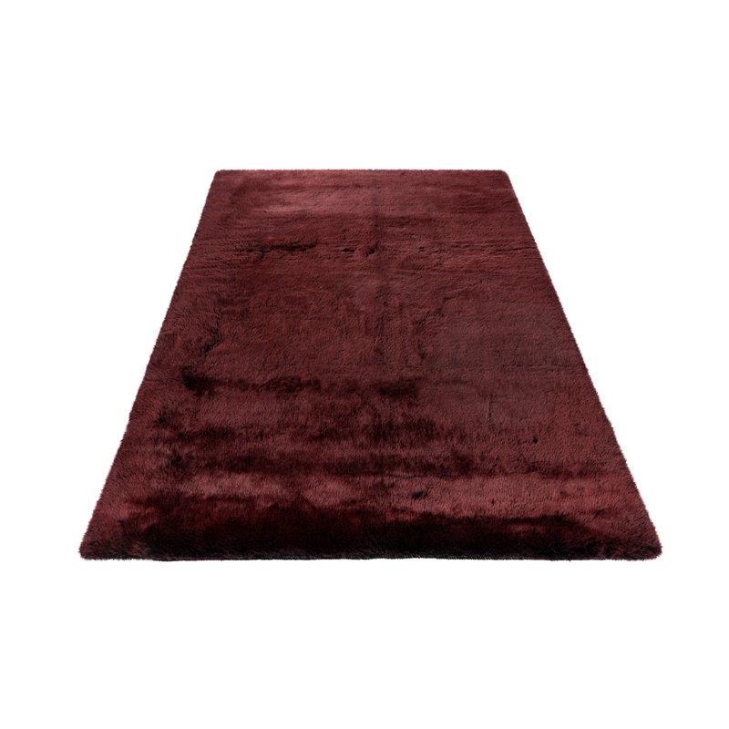 Byrone Uni Hand Tufted Area Rug, Rectangular 160 x 230cm, Bordeaux