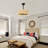 20" Boho Rattan Caged Ceiling Fan with Dimmable LED Light and Remote Control