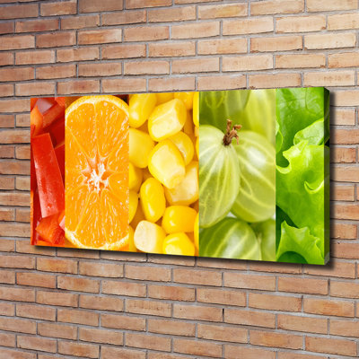 Fruits And Vegetables - Wrapped Canvas Print