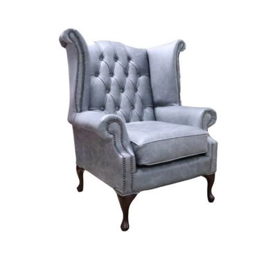 High Back Chesterfield Upholstered Wingback Chair