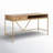 Soleil Solid Wood Top Metal Base Writing Desk-125375495