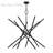 14 Light Black Extra Large Foyer Chandelier