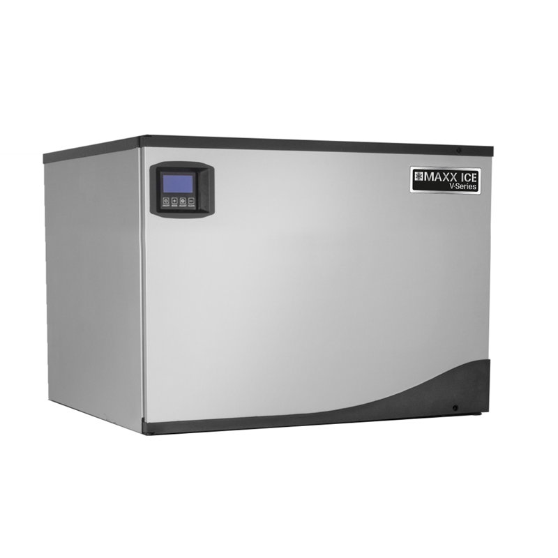 Maxx Ice V-Series Modular Ice Machine and Storage Bin, in Stainless Steel
