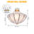 4-light Dimmable Bowl Chandelier