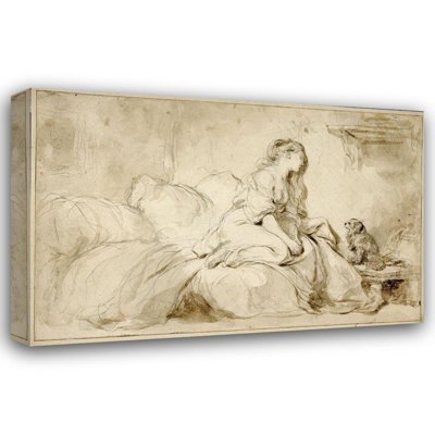 Lark Manor™ Fragonard, Jean-Honore Gallery Wrapped Canvas Art: Oh! If Only He Were as Faithful to Me