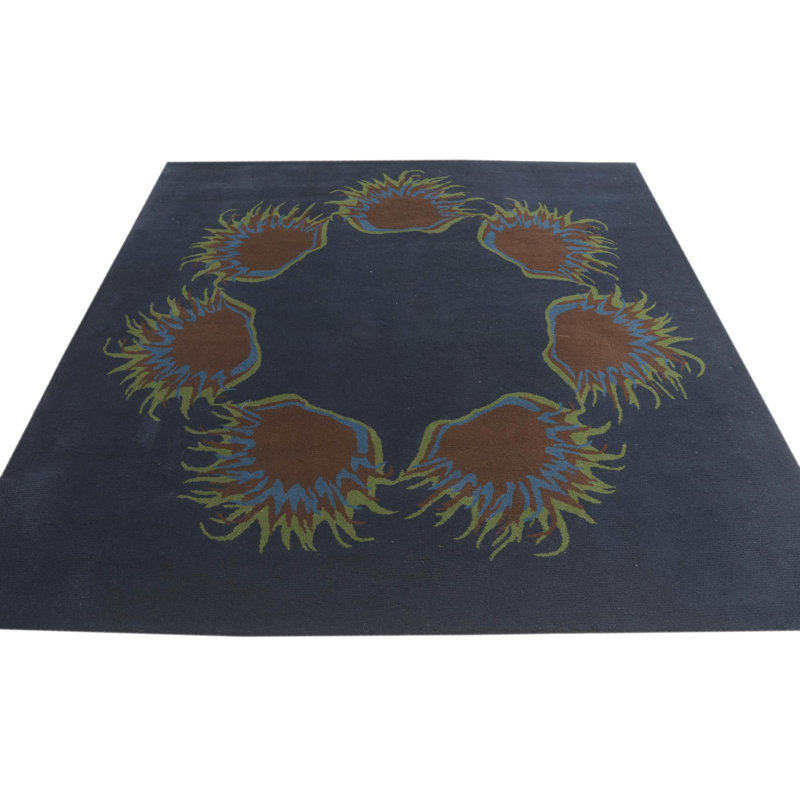 Square Odenton Navy Blue Rug
