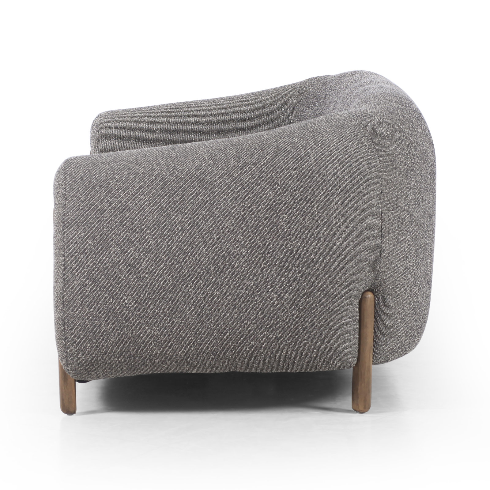 Amaryllis 87'' Upholstered Sofa, Capri Ebony Textured Weave