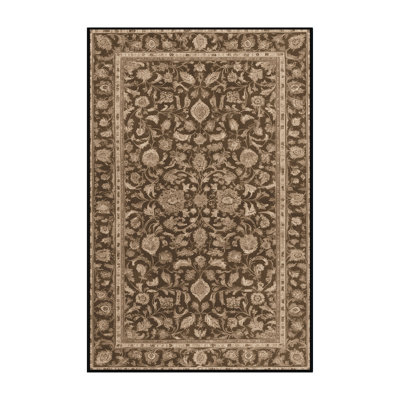 Machine Washable Persian Brown Area Rug