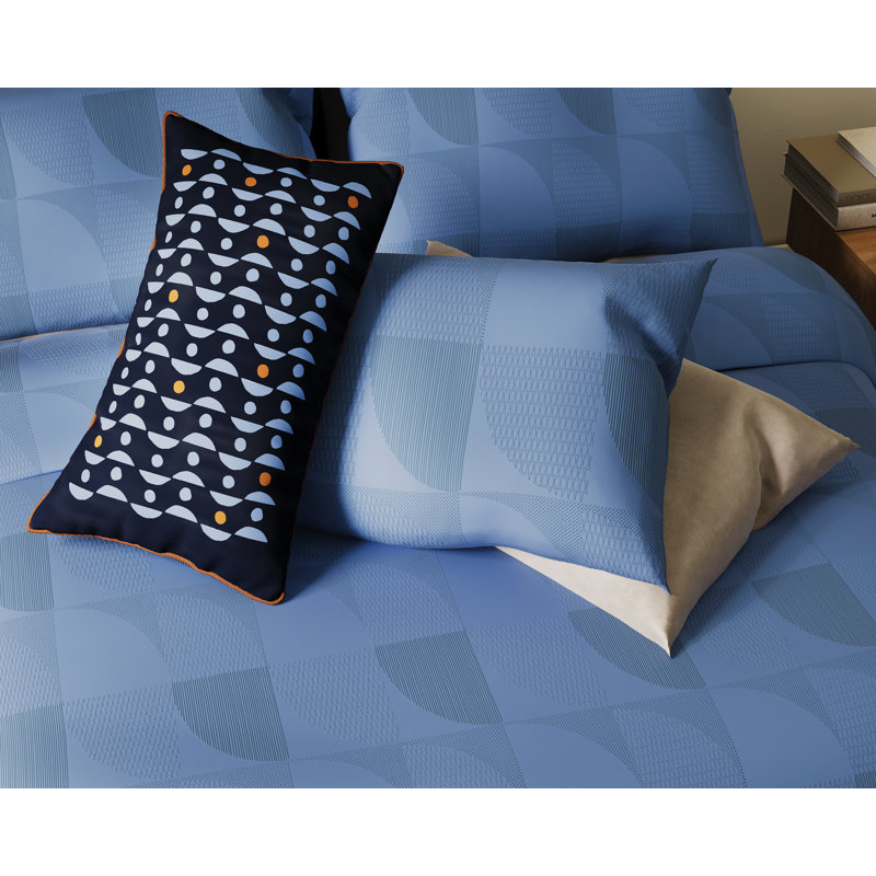 Axel  Duvet Cover Set , King Size Duvet Cover + 2 Pillowcases, Blue