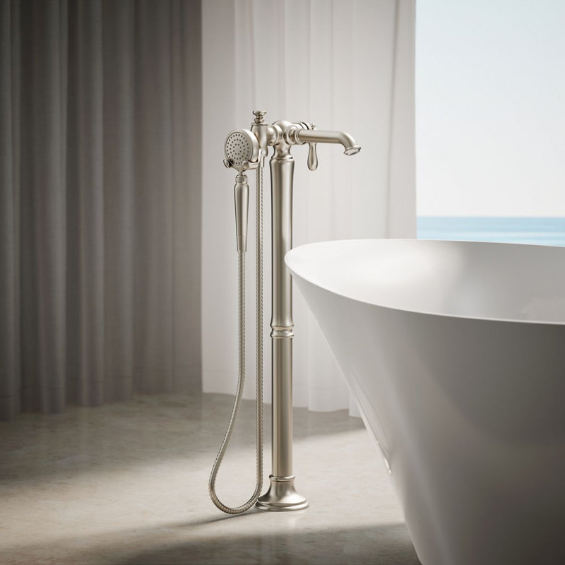 Artifacts® Single Handle Floor Mounted Clawfoot Tub Faucet, Oil Rubbed Bronze