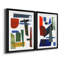 «Colorful Shapes II», reproduction encadrée de qualité supérieure - prête à être accrochée-729627870-729627869