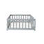 Lit plateforme simple en bois massif pour enfants avec transition pour lit de tout-petit et clôture-675175306
