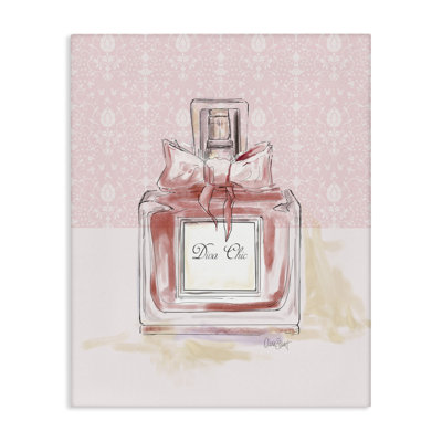 Toile de parfum Diva Chic Pink, design par Carol Robinson