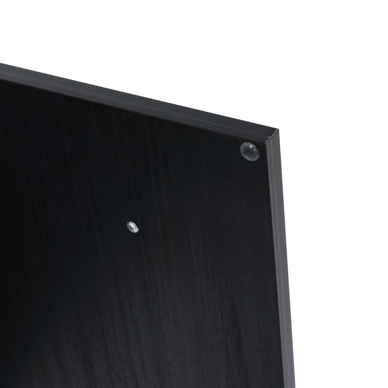 Meuble-lavabo moderne 30 po - fini mural, finition châtaignier noir avec porte et armoire de rangement abondante châtaignier, capacité amplement tendance
