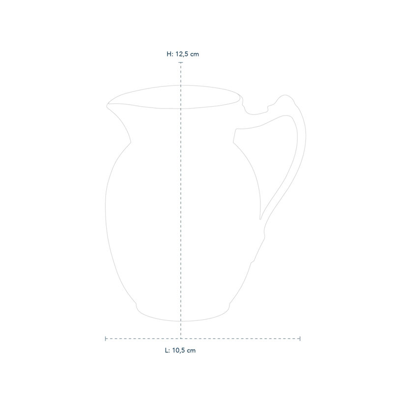Royal Copenhagen White Fluted 13 oz. Creamer