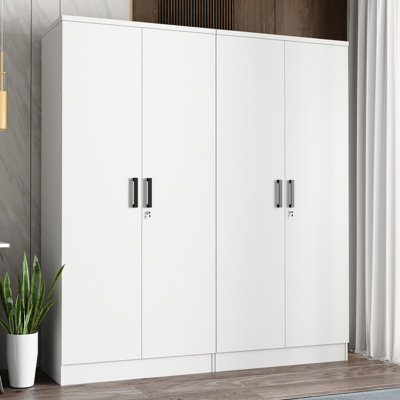 Double Wardrobe With 4 Slim Door!