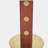33.5" Sintered Stone Table with Wooden Leg & Gold Base, Modern Square Dining Table
