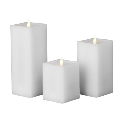 Classic Motion Flameless Square Candle Set