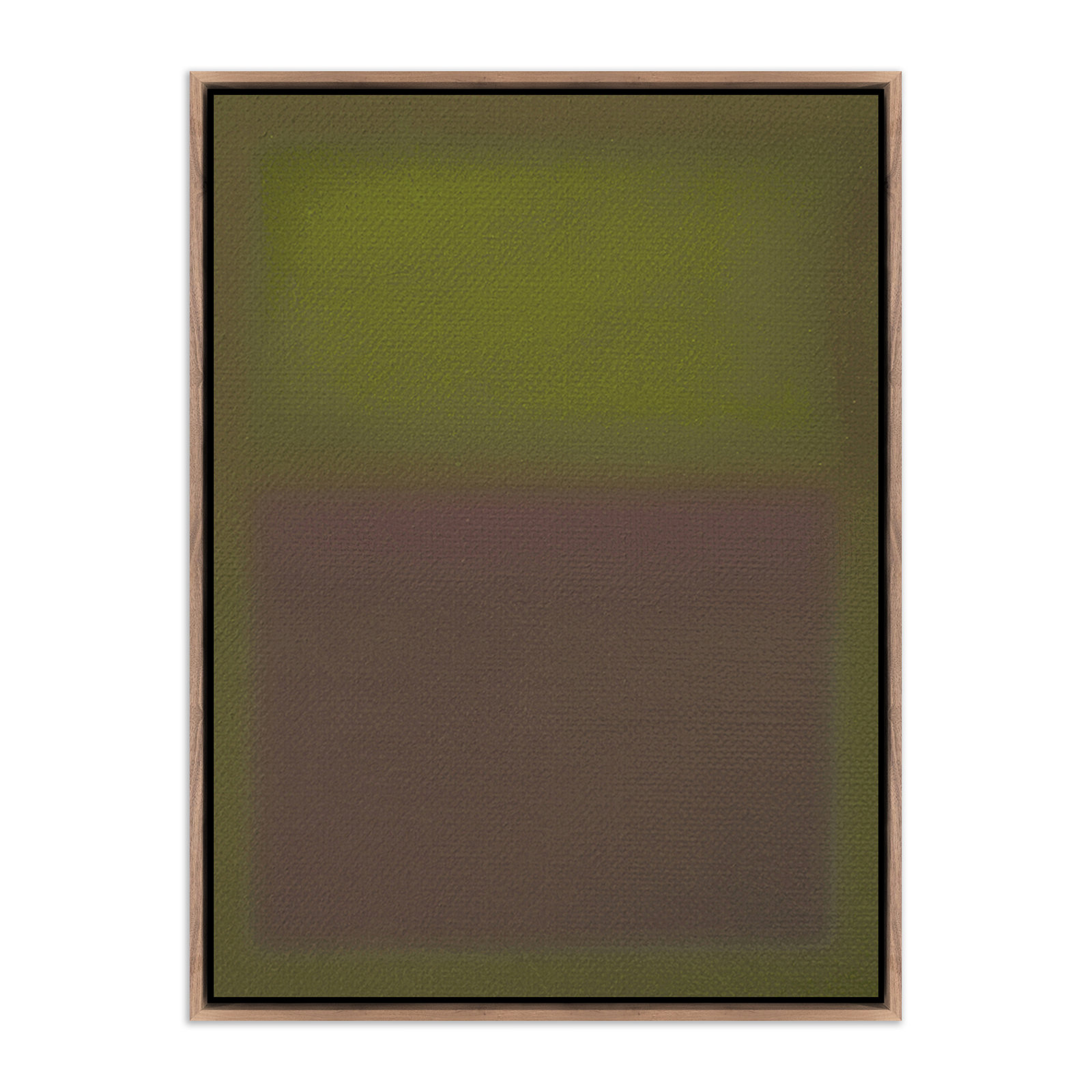 Composition Deep by Charles Stuart, 40" H x 30" W x 2" D, Green, Dark Brown
