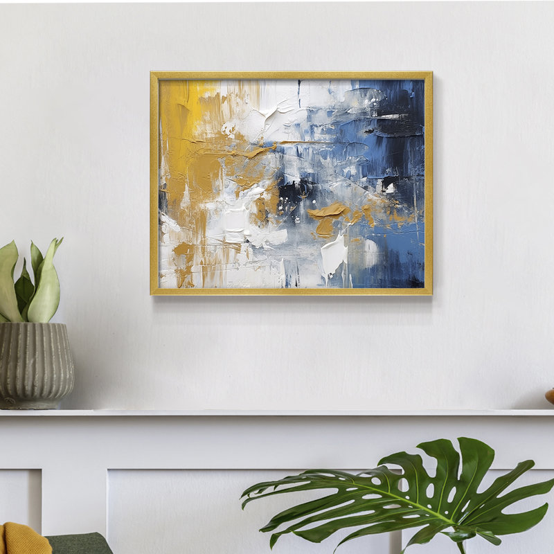 Abstract Series-CLXI -Framed Print - Restickable, 8" H x 10" W