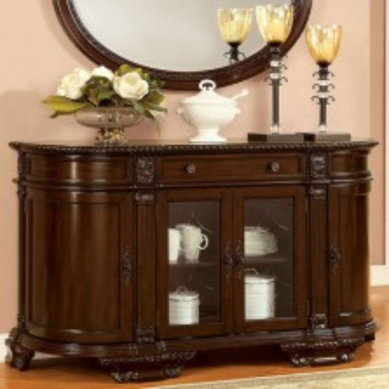 Table de buffet 1 tiroir large 65,75 "Rolanda