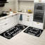 Tapis de cuisine noir et blanc Sweet Home