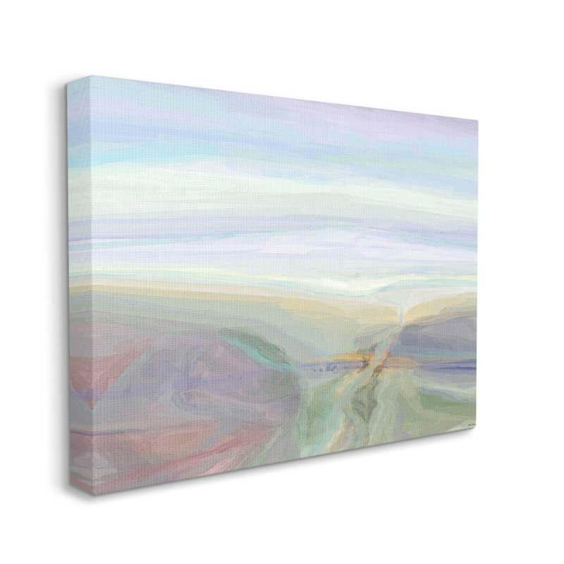 "Abstrait pastel canyon", art mural par Michael Tienhaara, H 16 po x l 20 po x P 1,5 po
