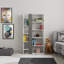 Lift Modern Bookcase Display Unit – 5-Tier Freestanding Storage – 80x29x151 cm-70801173
