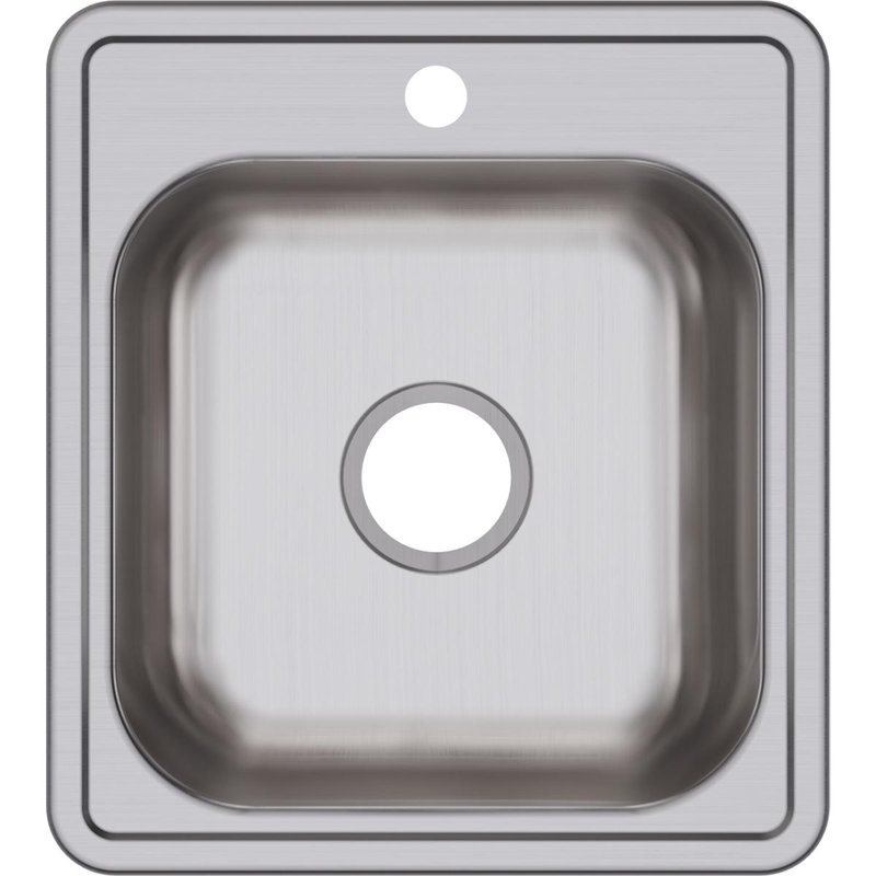 Dayton 17" L x 19" W Drop-In Kitchen Sink, 1 hole