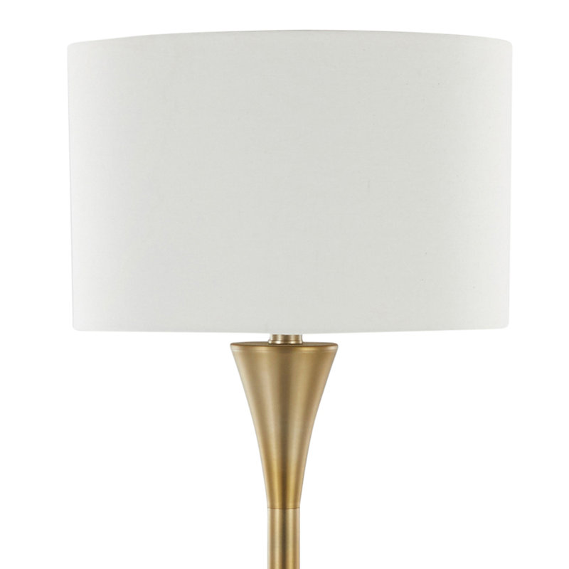 Lampe sur pied 65 po Macdonald, Or, White Linen