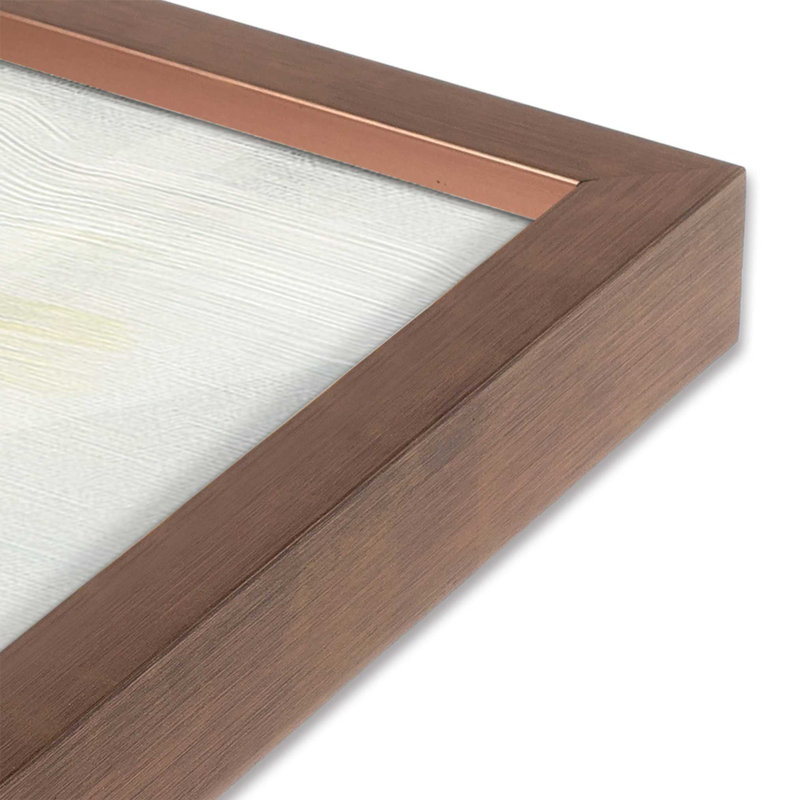 «Sandy Spectrum V1 (Square)», impression encadrée sur papier par Azure Artisanal Studio, Rose poudre