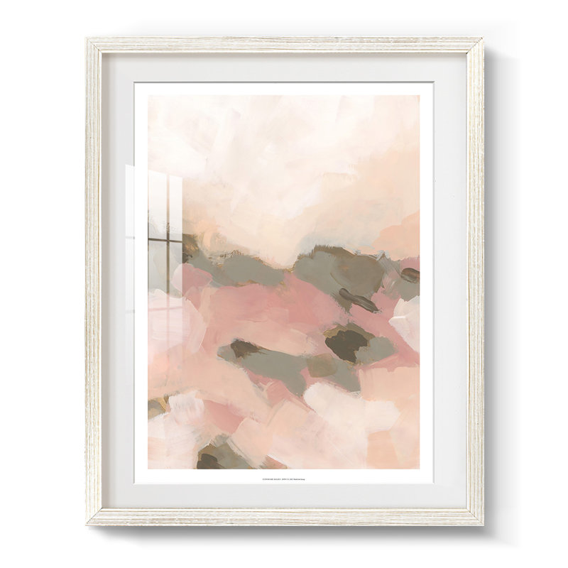 Desert Rose Valley I - impression encadrée, H 28,5 po x l 20,5 po, Blanc