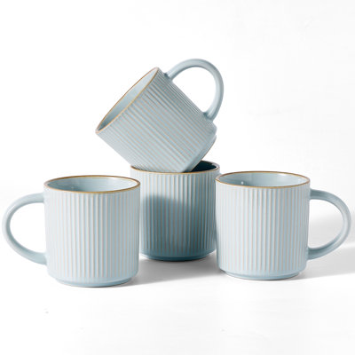 12 Oz Coffee Mugs, Set Of 4