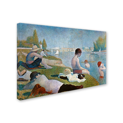 Georges Seurat " Bathing At Asnieres " by Georges Seurat