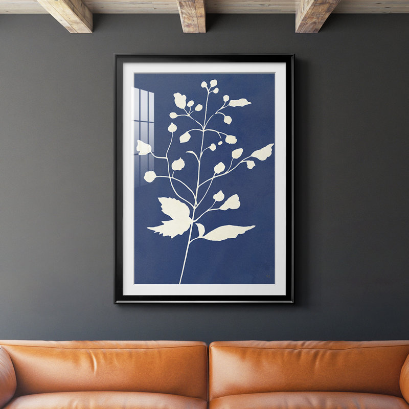 «Night Sky Silhouette II», reproduction encadrée de qualité supérieure - prête à être accrochée, Noir