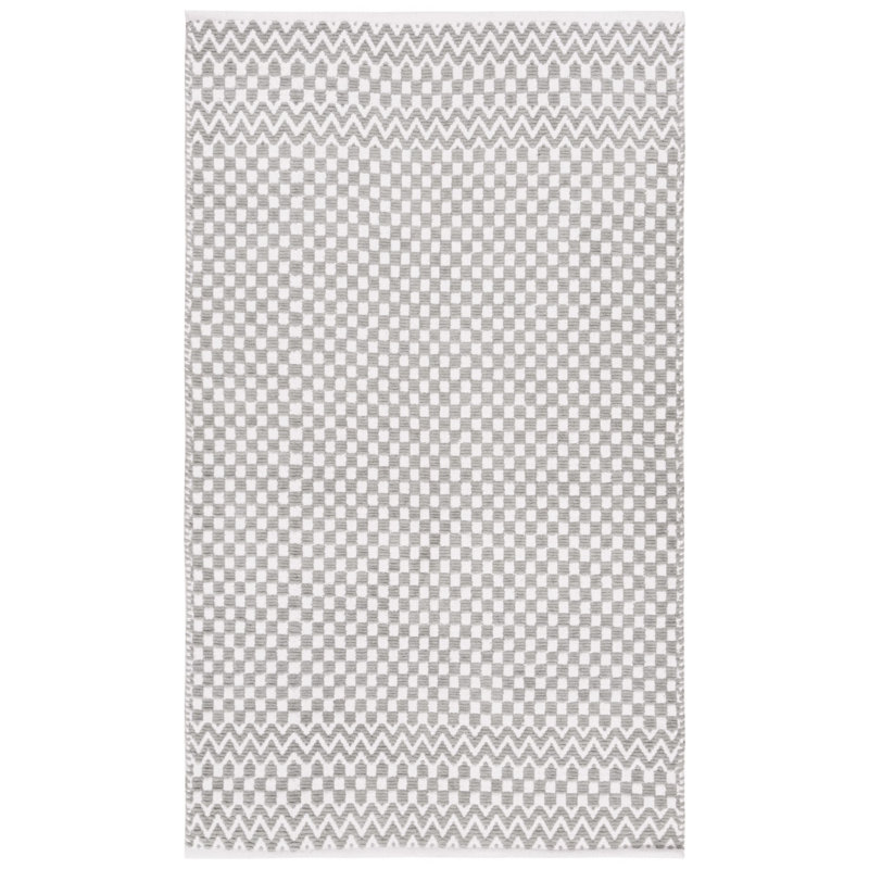 Alpizar Flat Weave Cotton Geometric Rug, Rectangle 3' x 5'