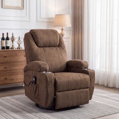Reclining  Massage Chair with Swivel and Rocking Function