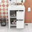 Meuble-lavabo simple 24 po avec comptoir en céramique Nevah