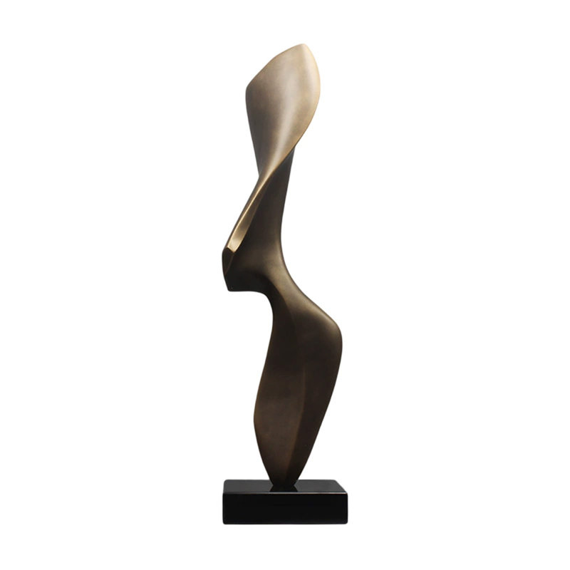 Faiteau en verre moderne + objet décoratif, H 42,13 po x l 12,6 po x P 8,27 po