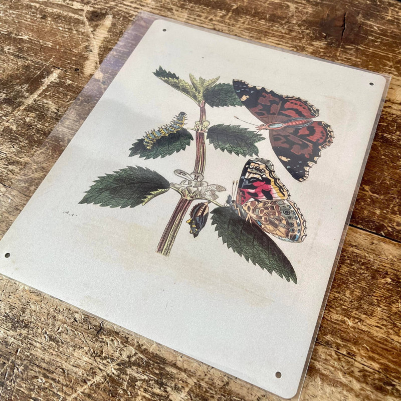 Handmade Trees And Nature Wall Decor on Metal, 25cm H x 20cm W