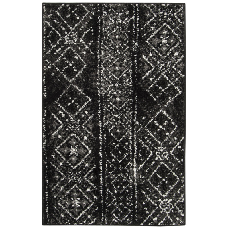 Tapis géométrique Aliesa Performance, Rectangle 4 pi x 6 pi
