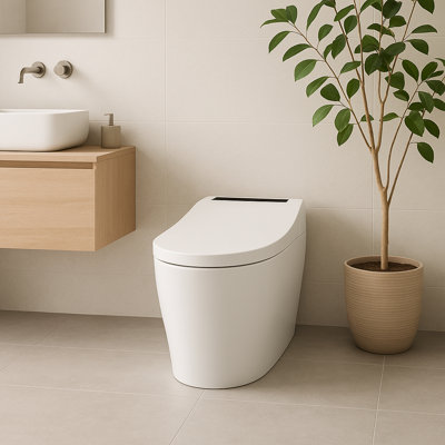 Pacific Smart Toilet- 1.28 GPF Water-Efficient Elongated