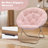 Upholstered Round Saucer Chairs Lounge Chairs, Foldable Papasan Chairs Reading Chairs for Bedroom-920271723-895868162
