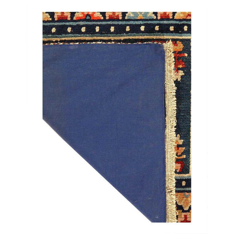 Isabelline Navy Blue Antique Chinese Art Deco - 2'6'' X 2'6''