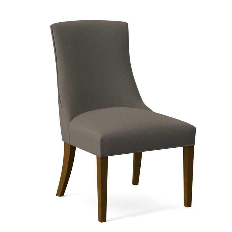 Chaise de salle à manger Tuxedo, Performance gris sucre; 0863-84, Finition Havane