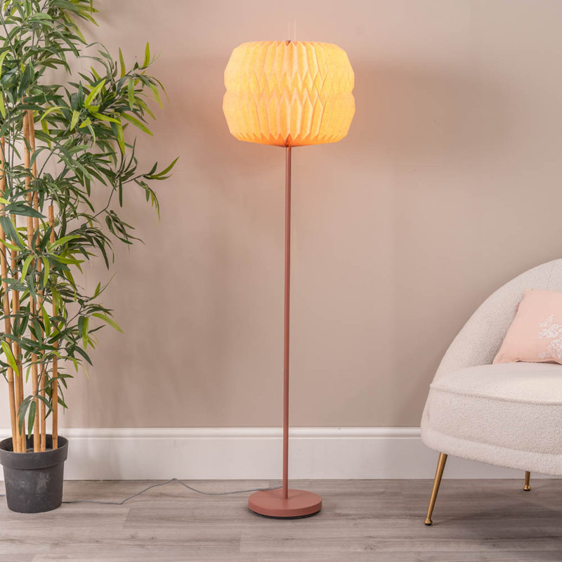 Bulwinder 143cm Pink Traditional Floor Lamp